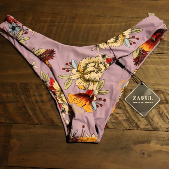 ZAFUL Floral Bikini Set - Mauve, Size Large - Picture 3 of 6